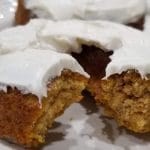 Keto Pumpkin Donuts with Maple Cream Cheese Frosting