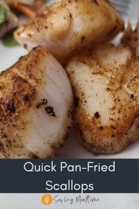 Pan fried scallops