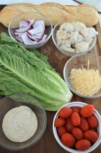 Grilled Chicken Caesar Salad Skewers