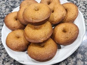 Baked Pumpkin Donuts with Powdered Sugar