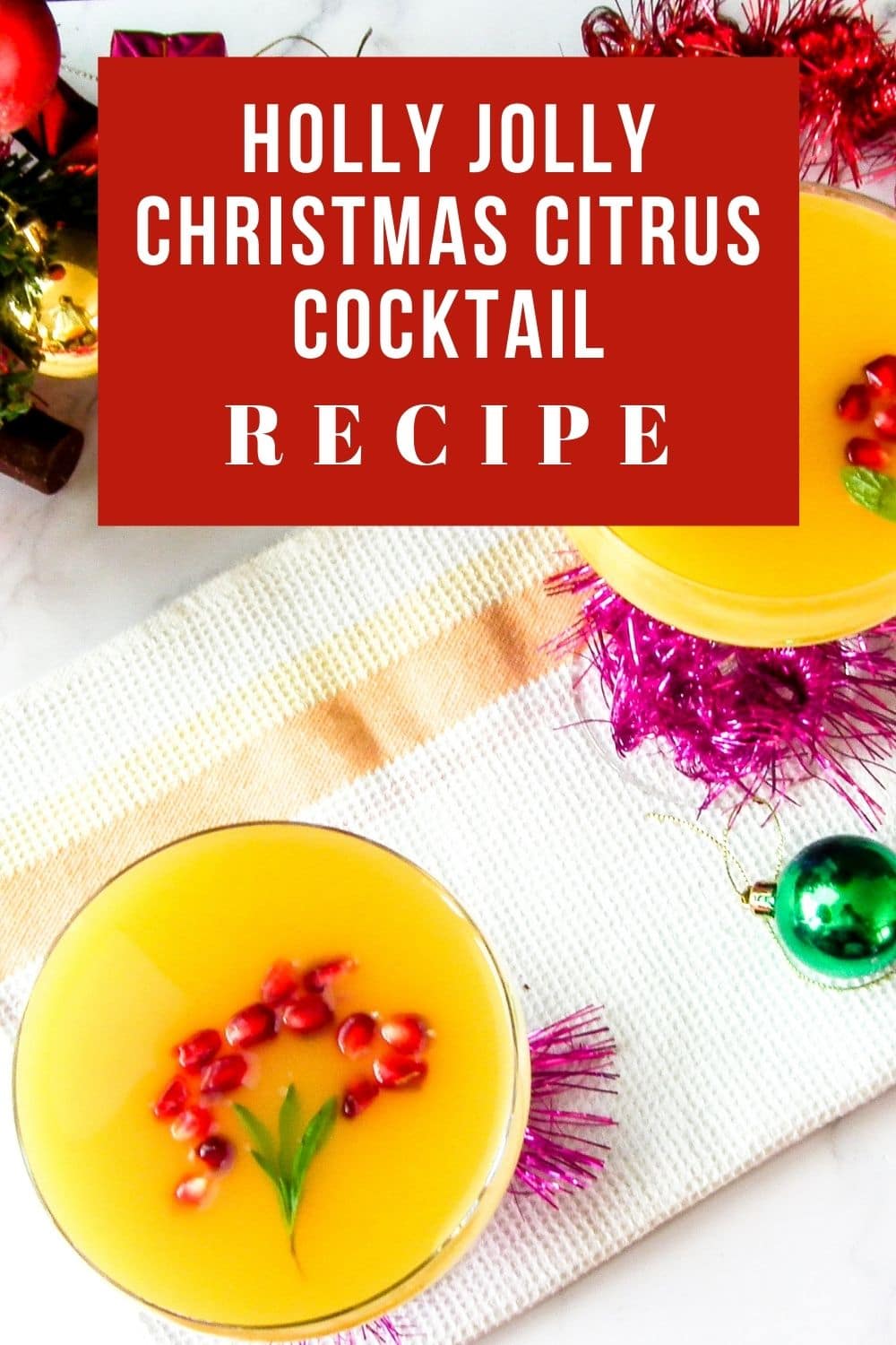 Holly Jolly Christmas cocktail recipe