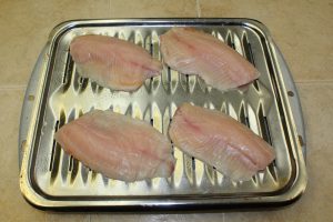 fish on broiler pan
