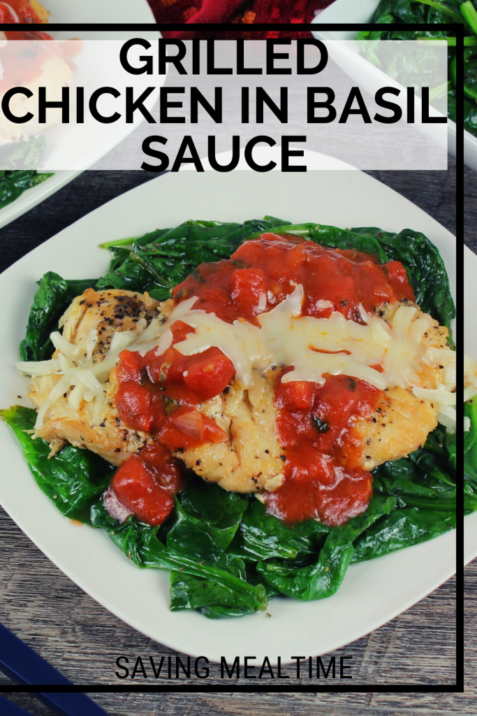 Grilled Chicken in Basil Sauce