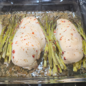Baked Chicken and Asparagus