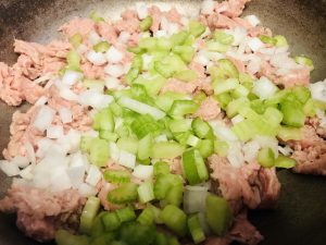 Ground Beef with celery
