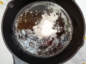 Add butter to skillet
