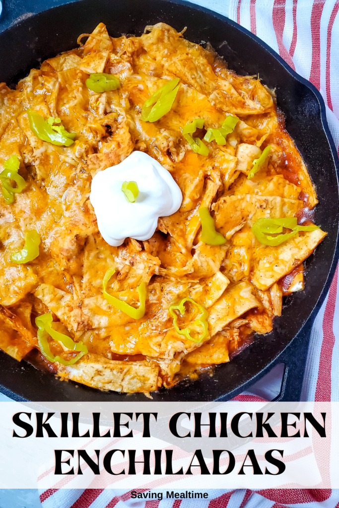 Skillet Chicken Enchiladas