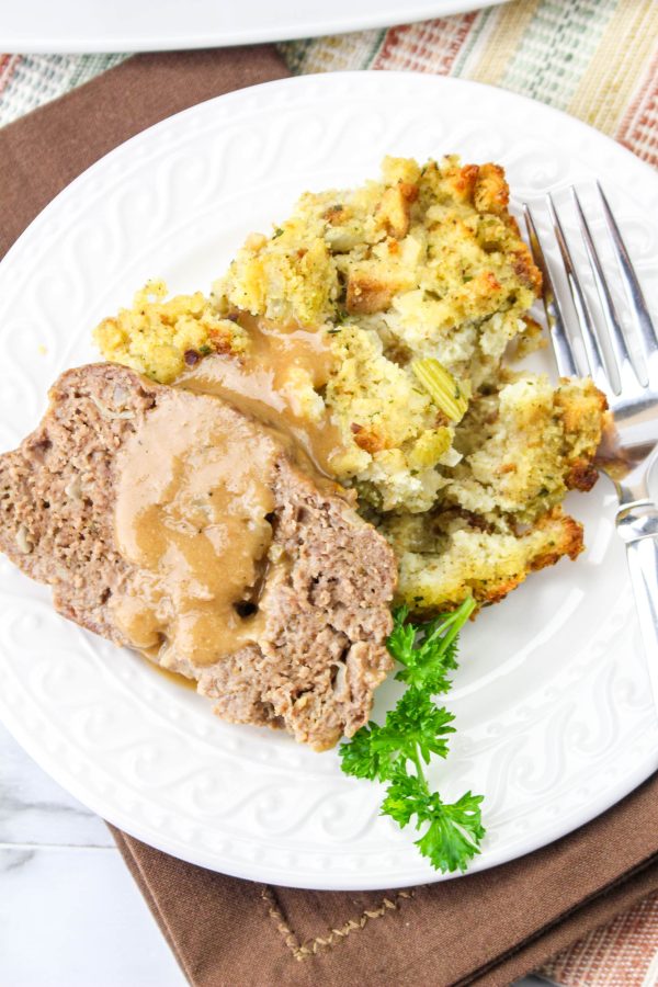 Meatloaf with Brown Gravy - Saving Mealtime