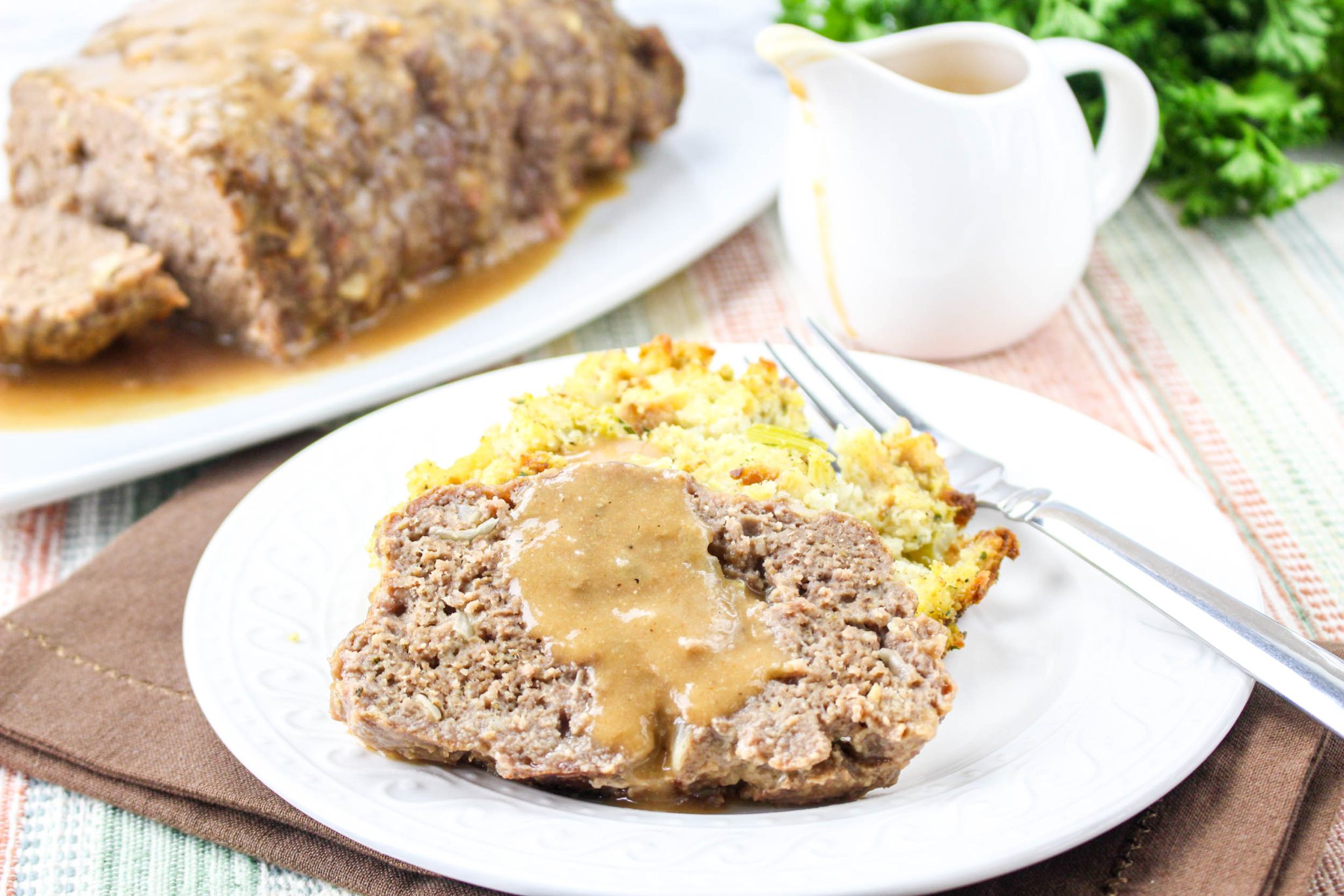 Meatloaf With Brown Gravy - Saving Mealtime