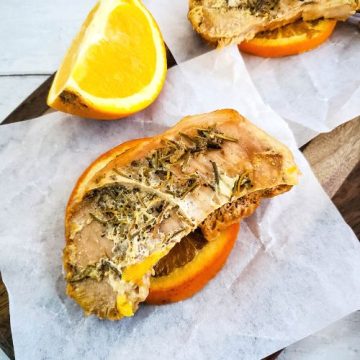 Orange Rosemary Slow Cooker Pork Chops