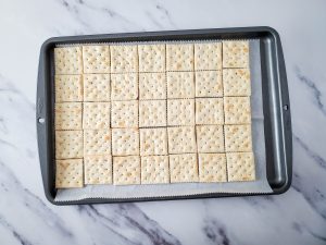Lay out crackers