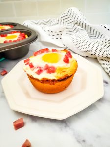 Biscuit Ham and Egg Bowls