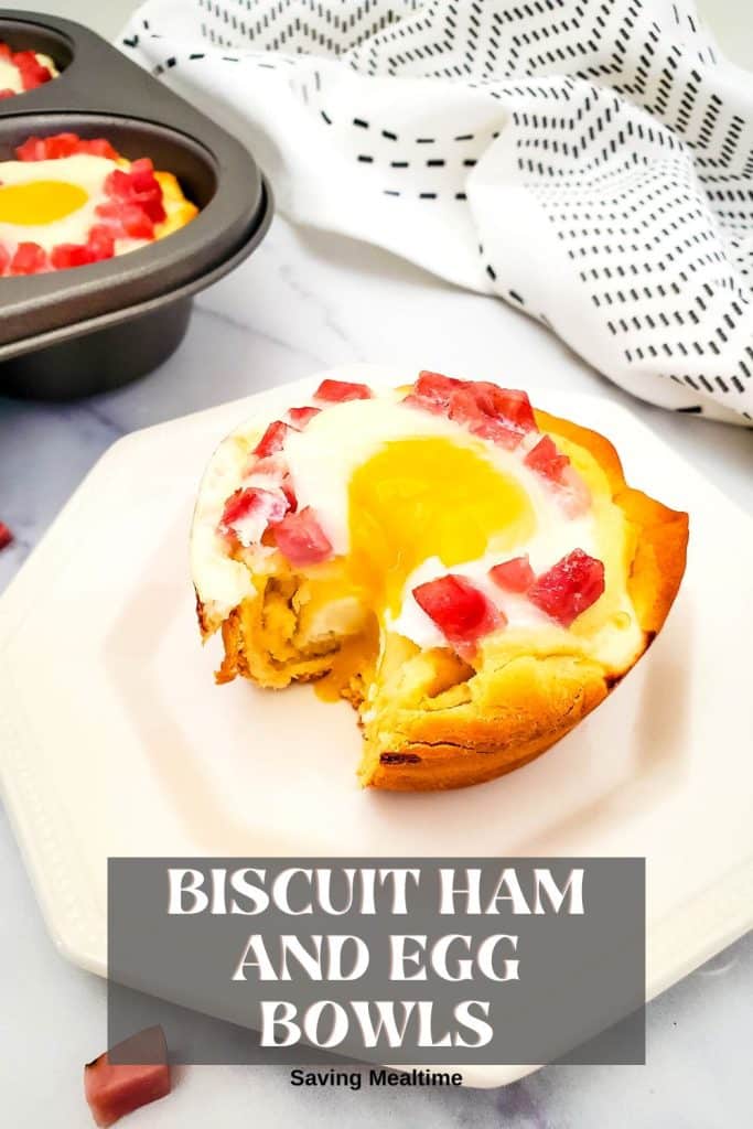 Biscuit Ham and Egg Bowls