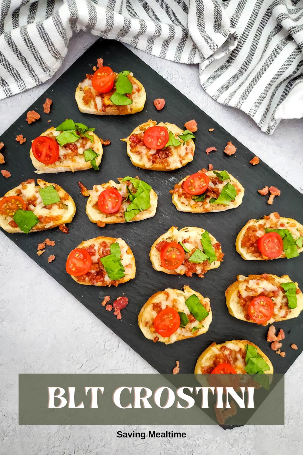 BLT Crostini - Saving Mealtime