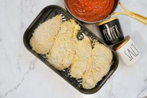 Air Fried Chicken Parmesan - salt and pepper